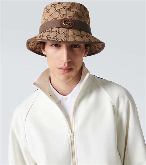 gucci canvas fedora hat|gucci fedora hat sale.